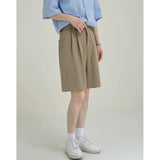 BONSIR  -  Summer Suit Shorts Men Fashion Society Mens Black Dress Shorts Korean Business Casual Shorts Mens Office Formal Shorts M-2XL