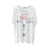 BONSIR  -  Mens T-Shirt Thin Breathable Graffiti Print Casual T-Shirt Streetwear Fashion Daily Simple Short-Sleeved Top Men'S Clothing 2025