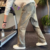 BONSIR  -  Pi Shuai style straight leg jeans men's high-end loose men's pants 2025 new spring and autumn Pi Shuai casual pants