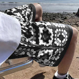 BONSIR  -  Men Printing Shorts Elastic Waist Oversize Summer Casual Men Bottoms Streetwear Joggers 2025 Fashion Male Shorts S-5XL