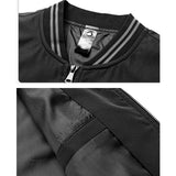 BONSIR  -  Autumn Bomber Jacket Men Streetwear Slim Fit Baseball Collar Man Jackets Coats Solid Windbreaker Casual Outwear Clothing Tops