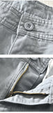 BONSIR  -  Summer Male Cargo Five Point Pants Fashion Men's Workwear Versatile Pure Cotton Washed Multi Pocket Shorts Pants