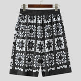 BONSIR  -  Men Printing Shorts Elastic Waist Oversize Summer Casual Men Bottoms Streetwear Joggers 2025 Fashion Male Shorts S-5XL