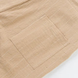 BONSIR  -  New American Style Business Striped Men Suit Pants Light Luxury Leisure Linen Straight Pants Urban Fashion High Quality Trousers