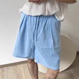 BONSIR  -  Men Shorts Striped Drawstring Loose Summer Casual Male Shorts Streewear 2025 Oversize Fashion Men Bottoms S-5XL