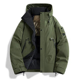 Bonsir New autumn winter loose cotton jacket warm casual men's cotton jacket zipper waterproof jacket