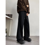 Bonsir Mens Chic Pocket Long Pants Autumn New Men's Casual Mopping Trousers Harajuku Streetwear Sport Running Sweatpants 5XL-M