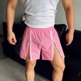 BONSIR  -  New Korean Style Shorts Mens Summer Lightweight Zipper Design Shorts Male Leisure Streetwear City Walk Gym Shorts 2025