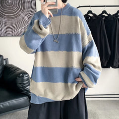 BONSIR  -  Knitted Warm Men Sweater Turtleneck Loose Casual Bottoming Autumn Pullovers