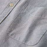 BONSIR  -  Sleeve Patch Washed Grain Woven Cotton Long Sleeve Shirt Men's Daily Tooling Retro Trend Youth Thin Coat
