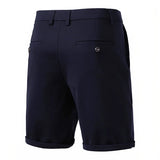 BONSIR  -  Business Dress Shorts Men Quick Dry Casual Bermuda Shorts Summer Ice Silk Cooling Zipper Fly Formal Shorts Men Work Wear Office