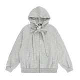 BONSIR  -  new American retro strap design hooded sweatshirt men and women loose casual cleanfit hoodie cardigan gengar rengoku
