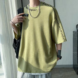 BONSIR  -  Men T Shirt T Shirt Casual Harajuku T Shirts Manual Suture Men Streetwear For Men High Quality Widely Applicable