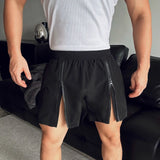BONSIR  -  New Korean Style Shorts Mens Summer Lightweight Zipper Design Shorts Male Leisure Streetwear City Walk Gym Shorts 2025