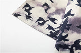 BONSIR  -  Summer Mens Hawaiian Beach Shirt Hip Hop Bird Graphic Full Printed Hawaii Blouse Harajuku Streetwear Fashion Casual Aloha Shirts