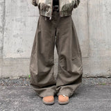 BONSIR  -  American High Street Waed Wide Leg Straight Cut Jeans Men Women Vintage Street Faion Loose Casual Trousers