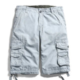 BONSIR   -  Brand Men Cargo Shorts 10 Colors Summer Mulit-Pocket Casual Shorts 2021 Men Short Pants Trouser Breathable Washing Cotton Shorts