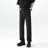 BONSIR  - Black Suit Pants Men Slim Fit Social Mens Dress Pants Business Casual Straight Pants Mens Office Formal Trousers Plus Size 4XL