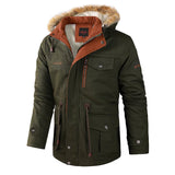 BONSIR  -  Autumn Winter 2025 Fashion Men's Solid Color Long Sleeve Detachable Hooded Lamb Cotton Clothes Male Casual Trendy Coat Jacket