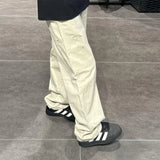 Bonsir Work pants men spring autumn high street American style casual pants with multiple pockets loose fit thin pants