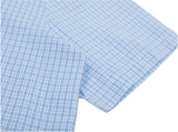 BONSIR  -  Fun Print Plaid Shirts Mens Streetwear Harajuku Cotton Casual Blouse Men Summer Preppy Style Oversized Short Sleeve Shirts Male