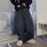 BONSIR  -  Mens Pants Blue Stripes Pockets Autumn Casual Antibacterial Wear-Resistant Anti Fouling Ankle Pants Men's Clothing Unisex