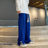 BONSIR  -  Spring pants high street tide casual sports trousers men's American design trendy brand draped wide-leg floor trousers
