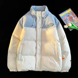 BONSIR  -  New Winter Jacket Men's Corduroy Stitching Thickened Warm Parka Japanese Style Street Cold-proof Padded Coat Ski