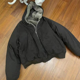 BONSIR  -  American retro camouflage cotton jacket autumn and winter thickened hooded jacket cotton jacket trendy