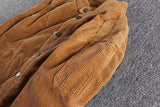 BONSIR  -  Corduroy Jacket for Men Retro Trendy Casual Versatile Slim Fit Stand Up Collar Fashionable Outerwear