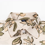 BONSIR  -  Autumn Streetwear Floral Shirts Men Korean Fashion Chemise Homme Mens y2k Shirt Long Sleeve Men Business Casual Blouse