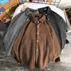 Bonsir Autumn Jackets Men Retro Teenagers Hong Kong Style 3 Color Warm Blocking Overcoats Daily Fashion Temperament Casual Couple Ins