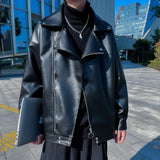 Bonsir Leather Jacket for Men Spring Autumn Winter Coats Fashionable Korean Style Clothes Original Elegant Casual Man Suits and Blazers