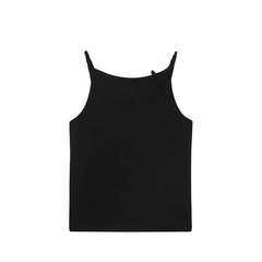 Bonsir Metal Chain Decorate Plain Trendy Sleeveless Vests Original Men Personalized Fashion Street High Quality Tank Tops