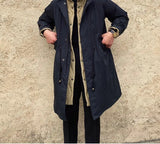 Bonsir Men's Winter Coat Faux Two-piece Standard Collar Regular Fit Japan Korean Casual Business Style Vintage Down Parka