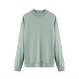 BONSIR  -  Men's New Style 100% Fine-spun Wool Sweater in Pure Color for Autumn and Winter, Fashionable Business Knitted Base Layer Sweater