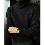 BONSIR  -  turtleneck sweater for men in autumn and winter new Korean casual solid color pullover versatile simple outer wear sweater