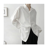Bonsir Solid Clothing 2023 New Men Long Sleeved Shirts Men Korean Comfortable Blouses Casual Loose Classic Single Breasted Tops I57