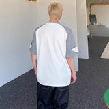Bonsir Summer Stylish Fake Two Piece Splicing Design Short Sleeved T-shirts Original Fashion Handsome Korean Men's Tops
