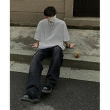BONSIR  -  Hip Hop Letter Foaming Printing T Shirt Men Harajuku Streetwear Mens Y2k Oversized T Shirts Korean Fashion Short Sleeve Tops Tee