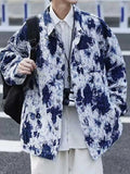 BONSIR  -  Fried street jacket men's spring and autumn Hong Kong style high street ins tie-dye jacket trendy brand couple jacket