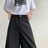 BONSIR  -  Summer Suit Shorts Men Fashion Social Mens Dress Shorts Korean Business Casual Black Shorts Mens Office Formal Shorts M-2XL