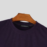 BONSIR  -  Men Tank Tops Solid Color Tassel O-neck Sleeveless Male Vests Summer Streetwear Loose 2025 Fashion Casual Men Clothing