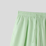 BONSIR  -  Men Shorts Striped Drawstring Loose Summer Casual Male Shorts Streewear 2025 Oversize Fashion Men Bottoms S-5XL