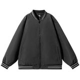 BONSIR  -  Autumn Bomber Jacket Men Streetwear Slim Fit Baseball Collar Man Jackets Coats Solid Windbreaker Casual Outwear Clothing Tops