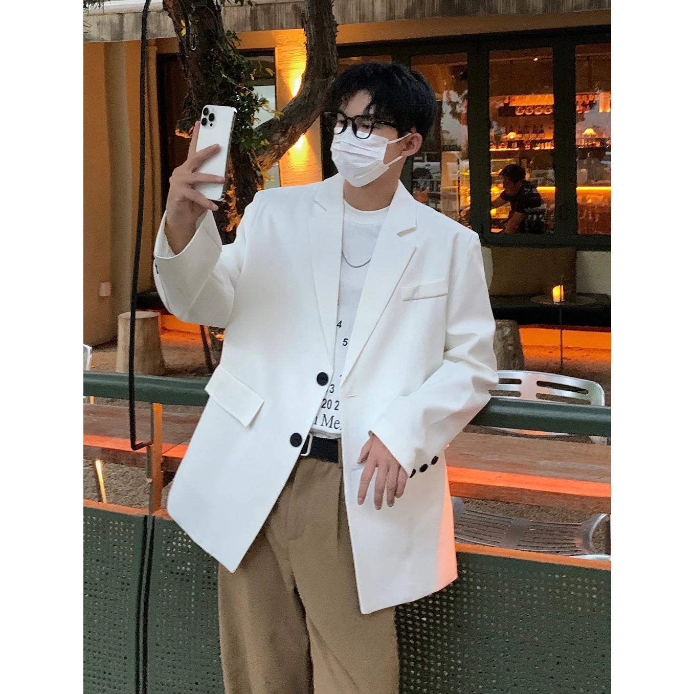 Bonsir Autumn New Leisure Blazers Men High-end Fashion Casual Suit Jackets Male Streetwear Simple Korean All-match Suit-tops