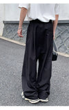 BONSIR  -  Oversized Black Suit Pants Men Fashion Social Mens Dress Pants Korean Loose Wide Leg Pants Mens Office Formal Trousers M-3XL