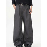BONSIR  -  Pleated scimitar trousers for men in spring and autumn new trendy brand high-end loose straight trousers draped casual pants