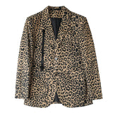 Bonsir Fall New Mens Blazers Casual Suit Jacket Classic Mens Leopard Print Blazer Fashion Sexy Wedding Blazer Tuxedo Masculino