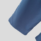 BONSIR  -  Men Pants Solid Color High Waist Pleated Button Casual Trousers Men Streetwear Loose Joggers Fashion Male Long Pants